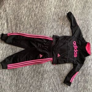 Baby girl adidas track suit 18 months